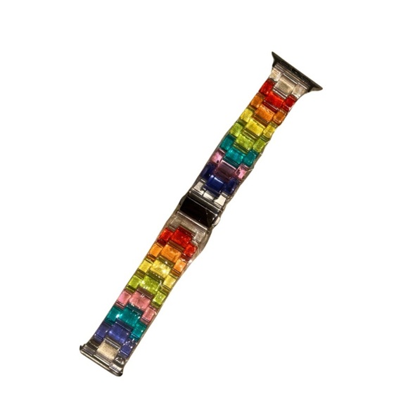 Rainbow Stainless Steel Link Apple Watch Band – Fits 38/40/41mm - Picture 3 of 3